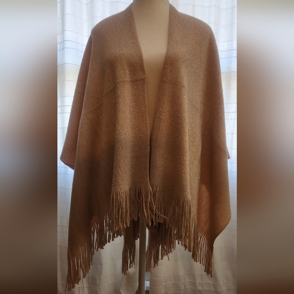 Knit wrap shawl
